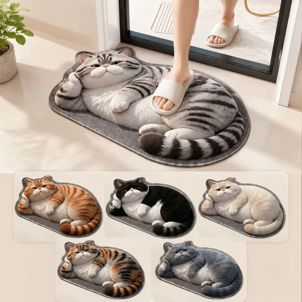 Tapis de sol 3D en terre de diatomée pour chat