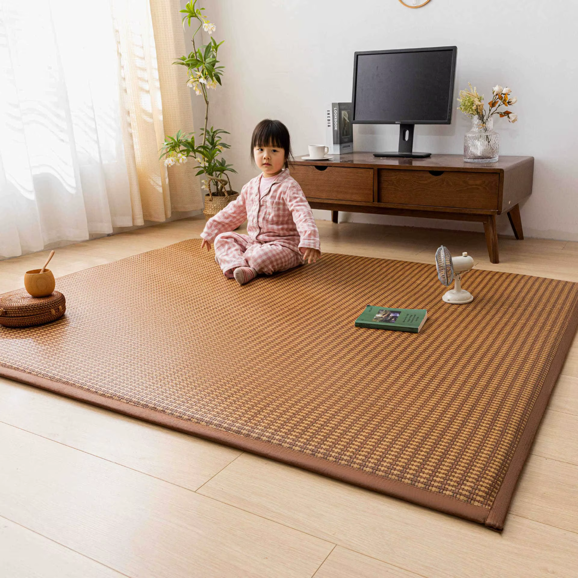 Tapis en bambou, design japonais Tatami