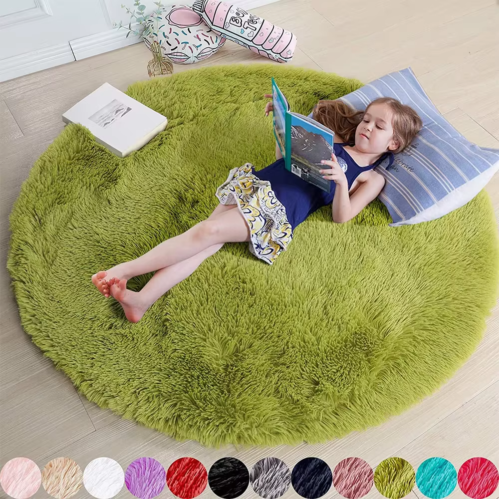 100/120/140/160 tapis rond moelleux doux