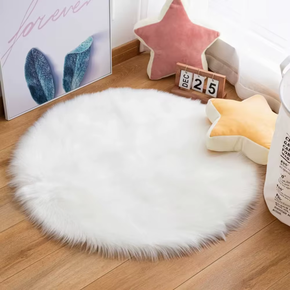 Tapis rond doux 30/50/70 cm