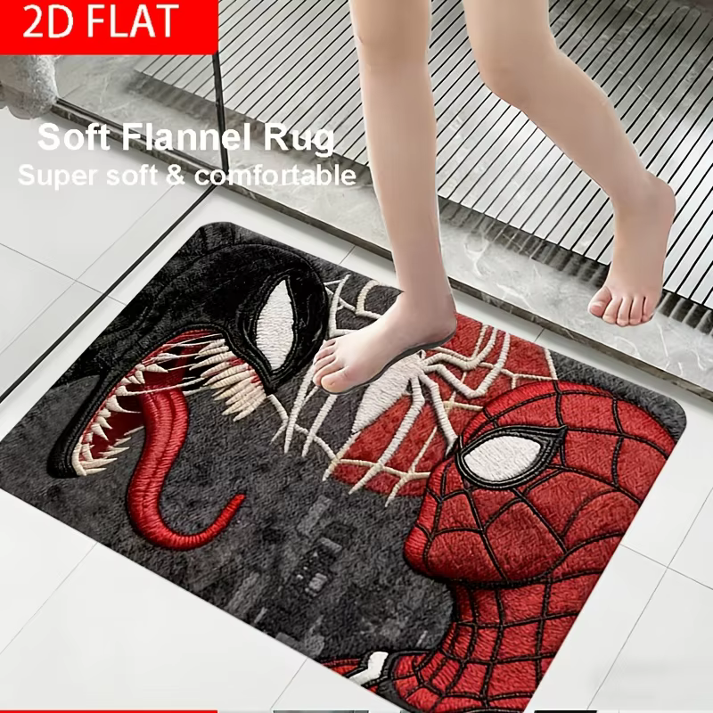 1pc Tapis MARVEL Spider-Man Venom adapté à une utilisation intérieure/extérieure