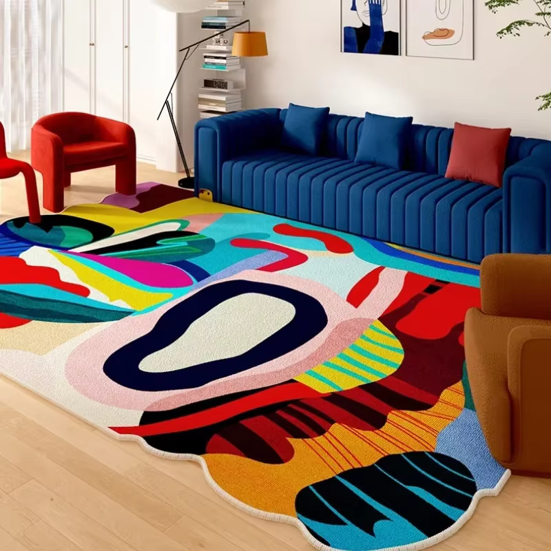 Tapis d'art de salon, document irrégulier