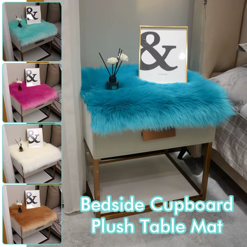 Tapis doux et moelleux en fausse fourrure