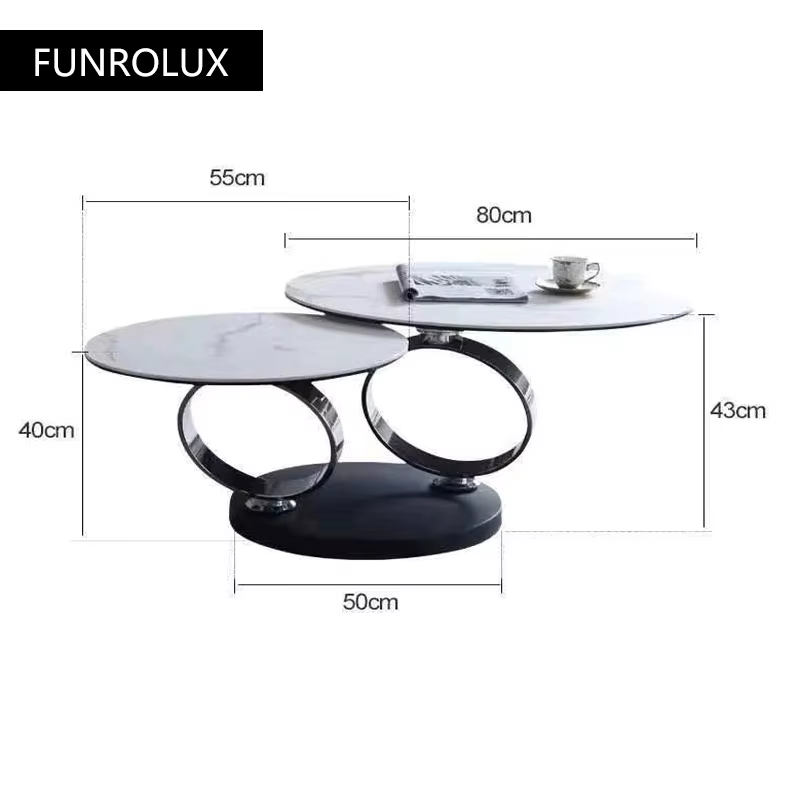 Table basse ronde en marbre