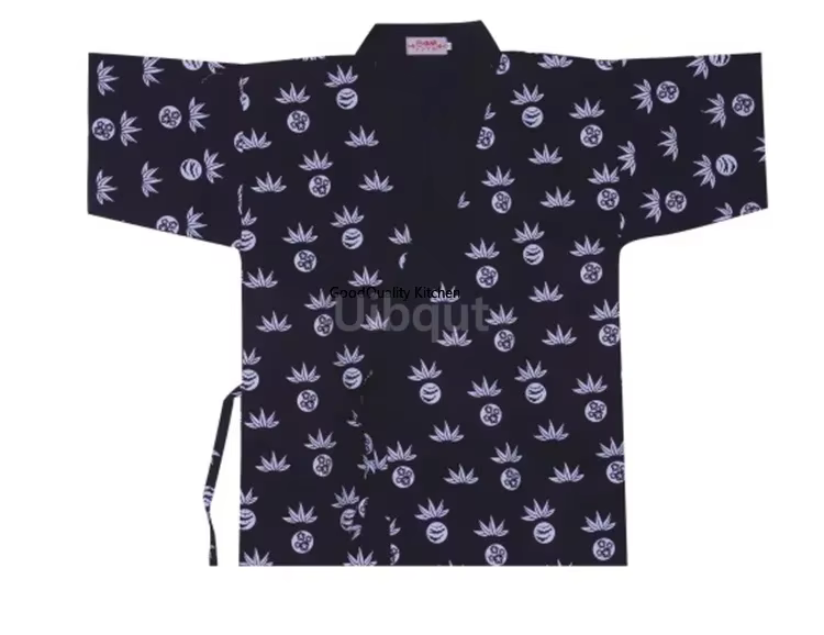 Vêtements de Chef de Restaurant de Sushi Japonais, Uniforme à Demi-Manches, Veste de Cuisine Japonaise