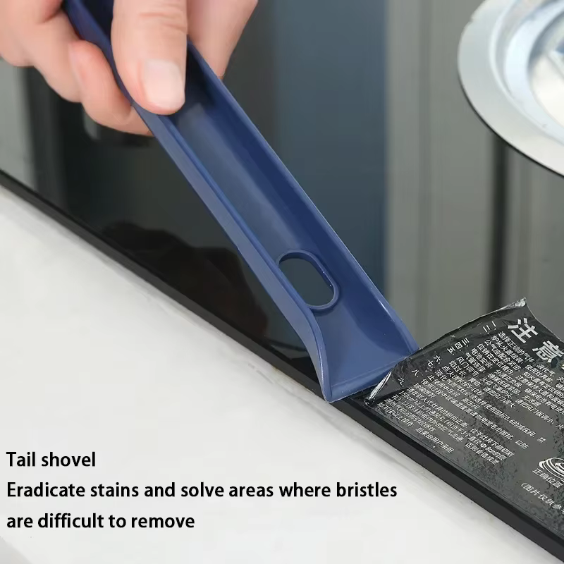 Brosse de nettoyage efficace pour coins et espaces – Brosse de nettoyage polyvalente 2 en 1 pour carrelage de salle de bain et de sol