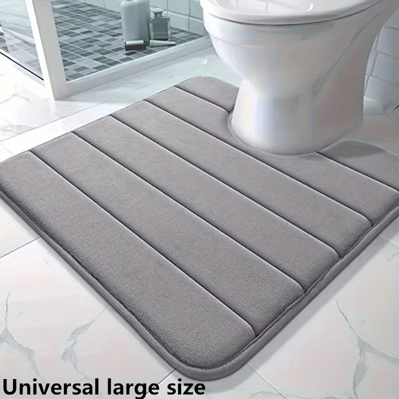 Tapis de toilette en forme de U
