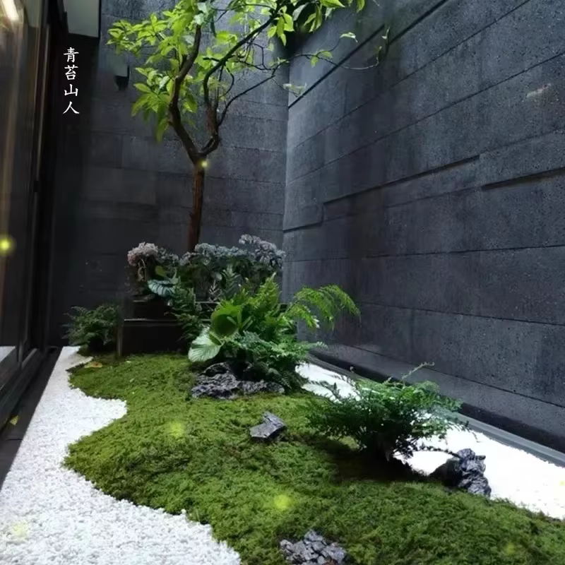 Gazon en Mousse Artificielle pour Décoration d'Extérieur