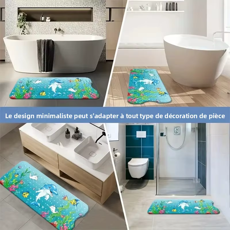 Tapis de bain Extra Long 40x100cm / 40x16 pouces
