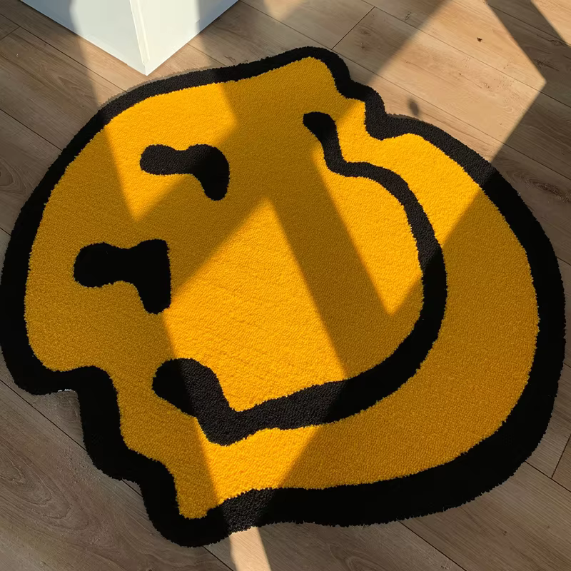 Tapis Tufté Torsadé Souriant