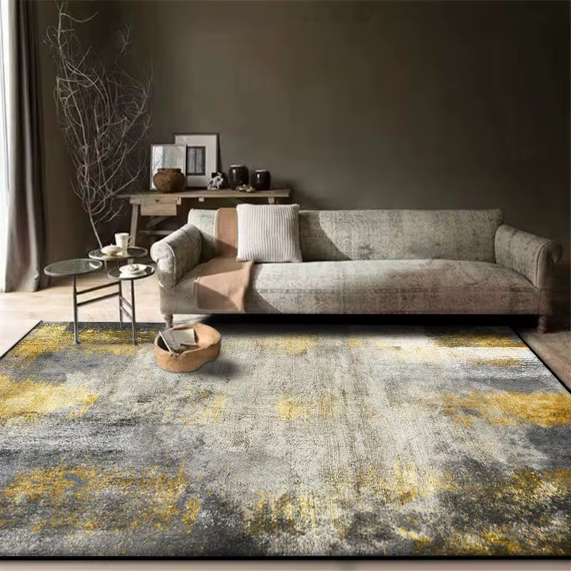 Tapis de tapis lavable moderne pour chambre en direct