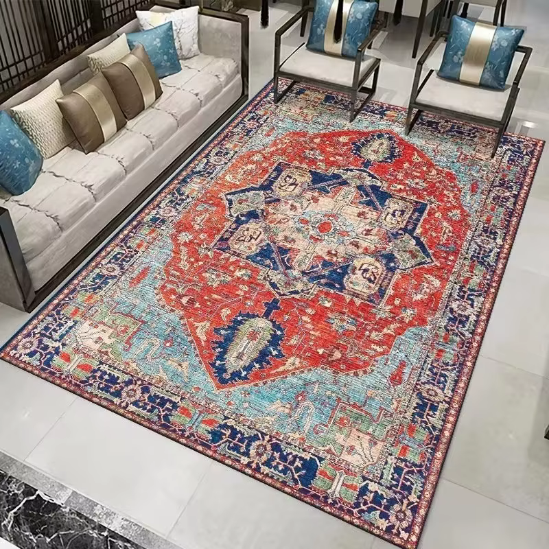 Tapis de salon bohème tapis antidérapant pour salon
