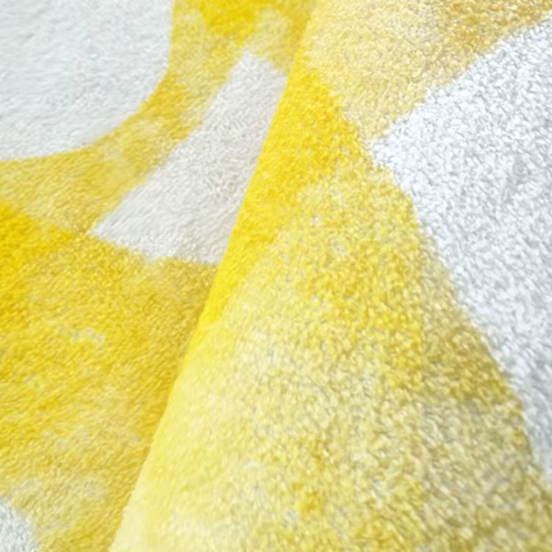 Tapis en peluche couleur Dopamine pour la décoration de chambre