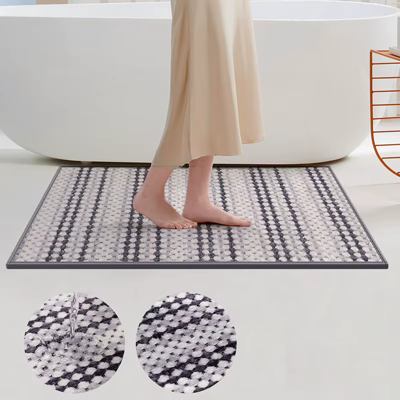 Tapis de bain absorbant et antidérapant