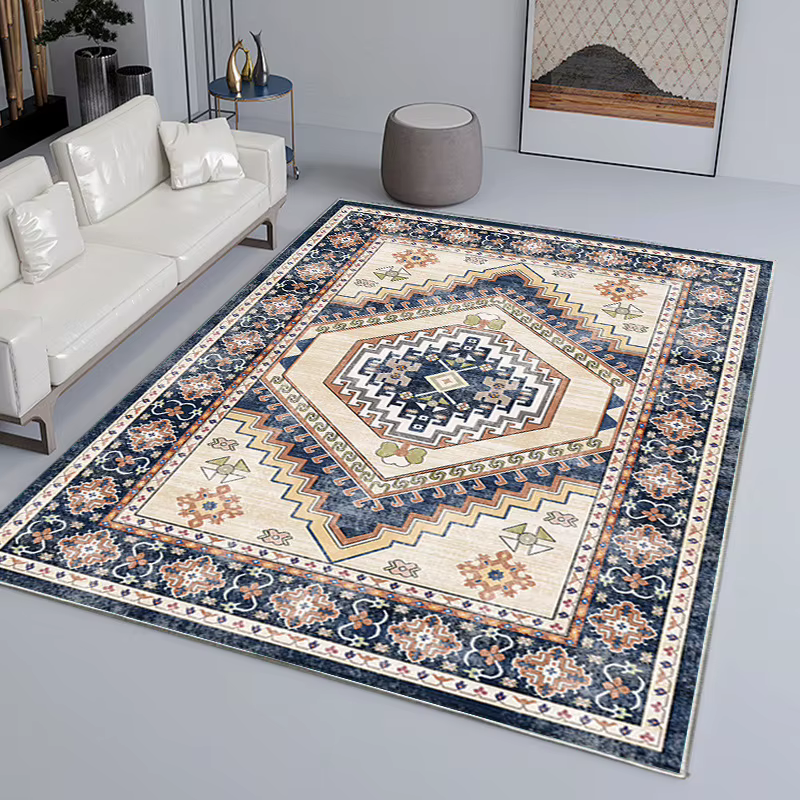 VIKAMA Tapis vintage de luxe léger de style américain