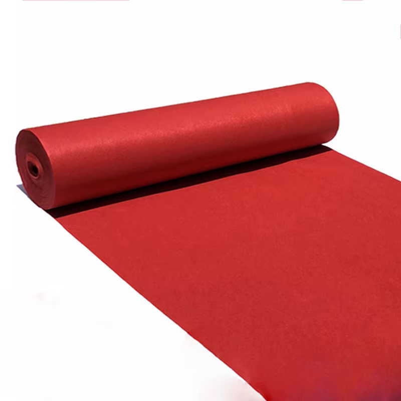 Tapis de décoration de mariage rouge