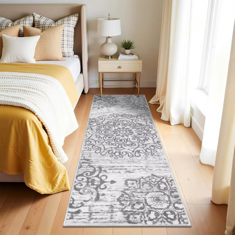 Tapis gris style palais VIKAMA