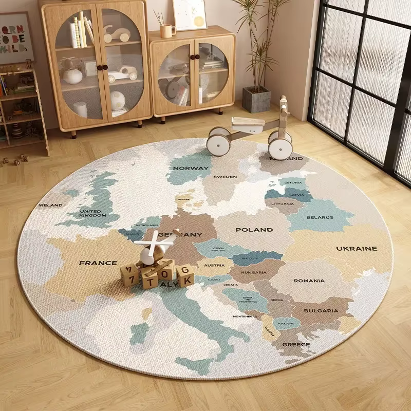Tapis rond pour enfants