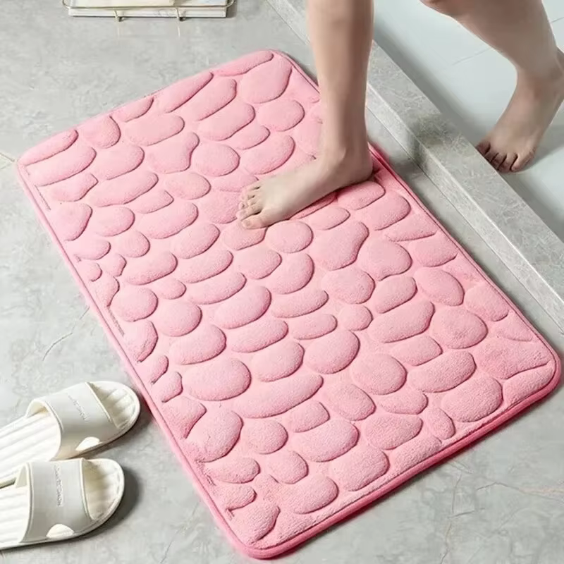 Tapis en velours gaufré à mémoire de forme