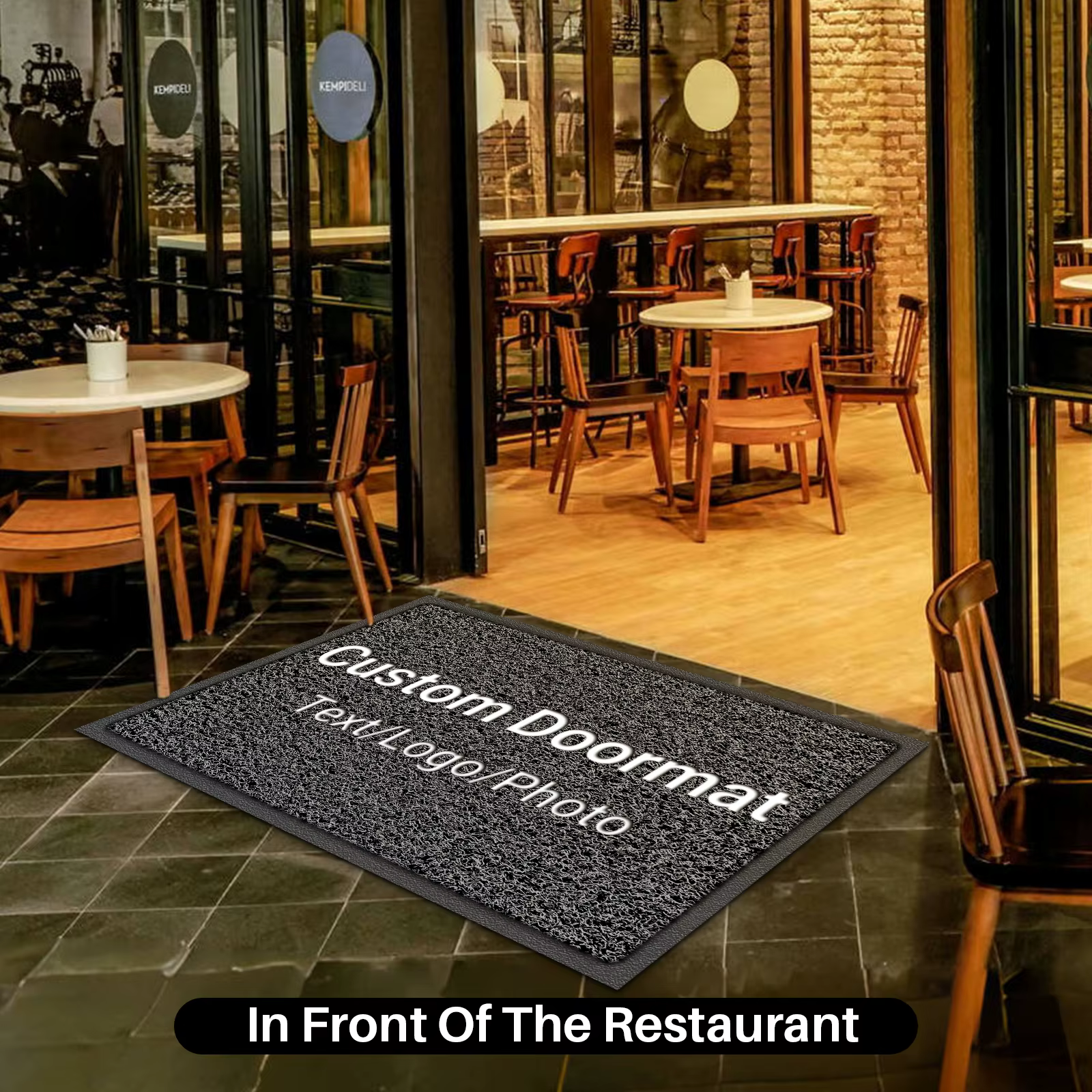 Tapis d'entrée personnalisé