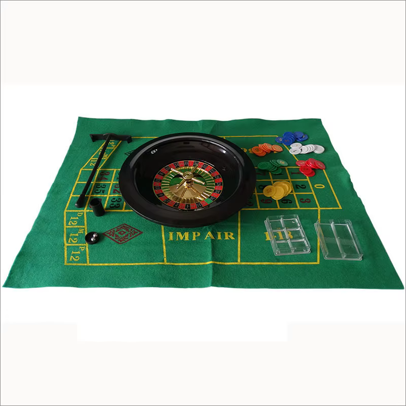 Ensemble d'accessoires de jeu de Roulette de Casino de 10 pouces, avec nappe, jetons de Poker pour Bar KTV, jeu de fête, plateau de divertissement