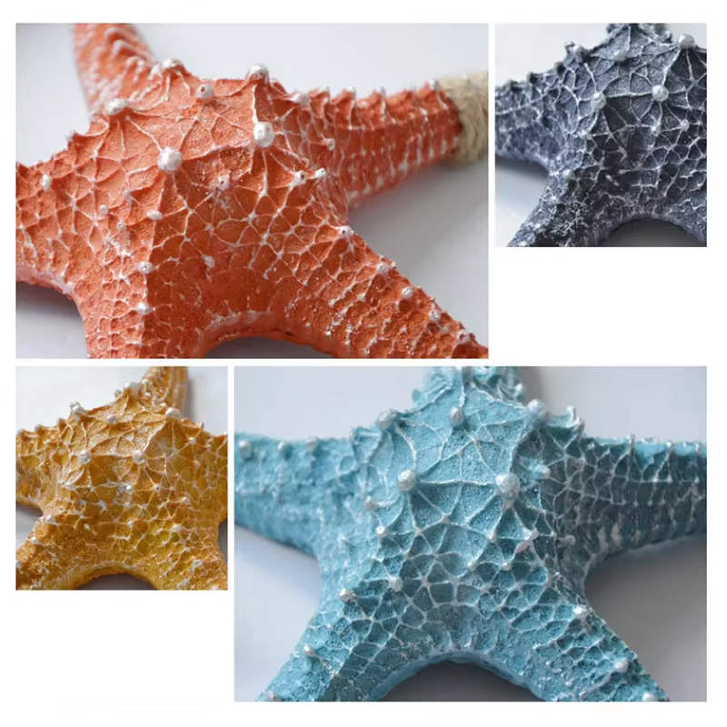 Décoration Murale Créative Coquillages et Étoiles de Mer pour la Maison, la Chambre et le Salon – Vase Suspendu Thème Nautique