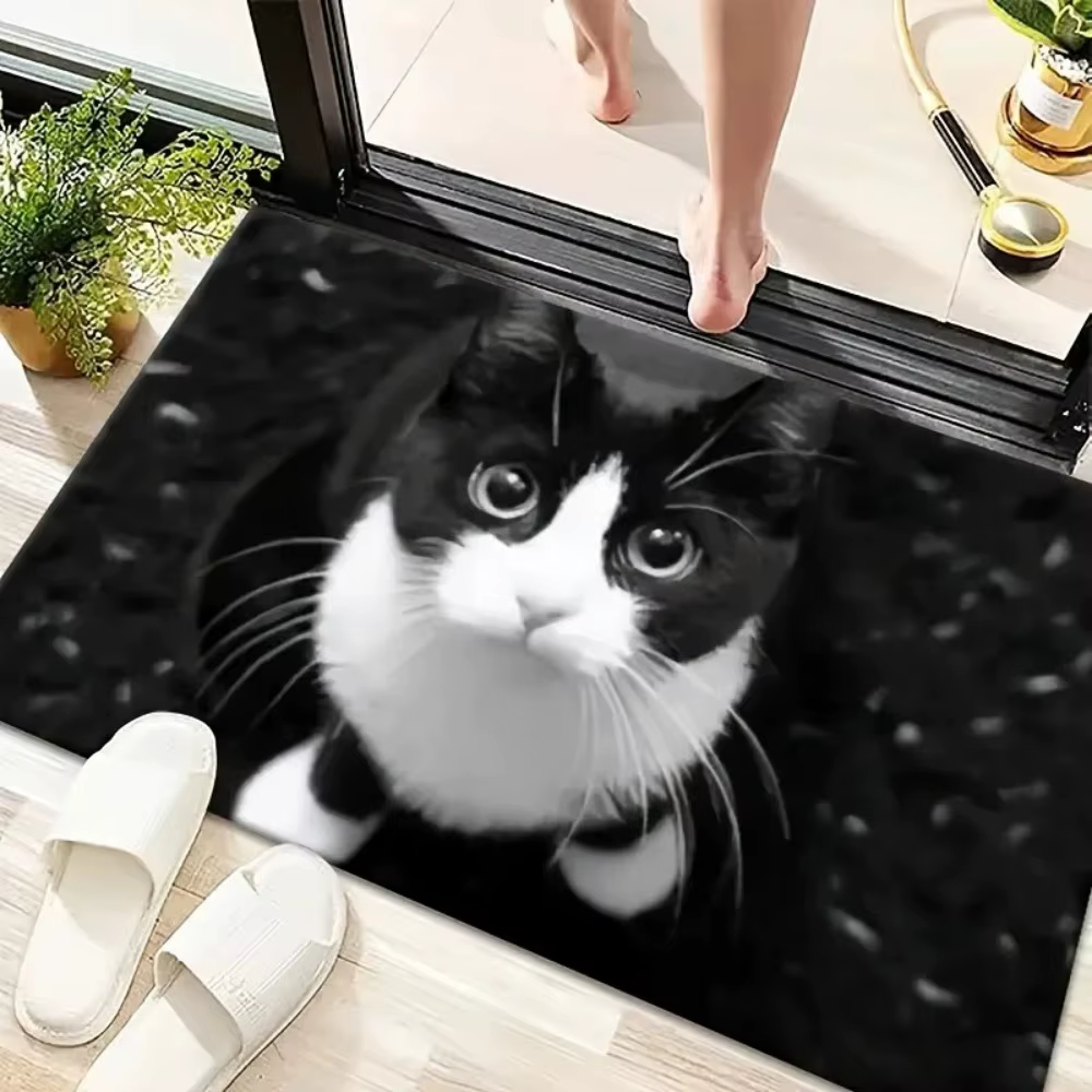 Tapis de porte à thème chaton
