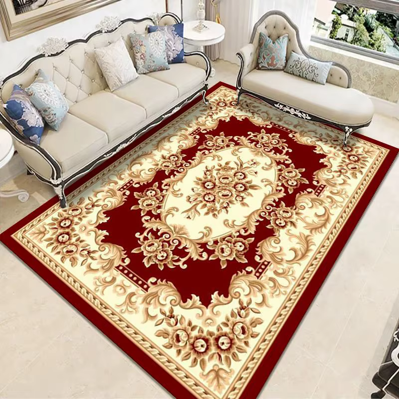 Tapis doux brodés personnalisés pour salon