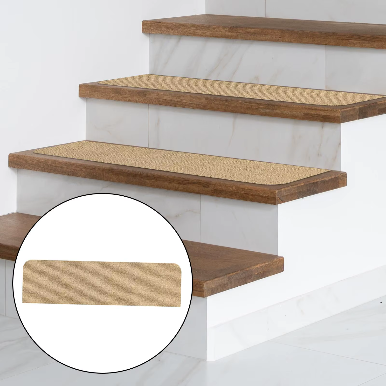 Tapis de bande de roulement d'escalier antidérapant