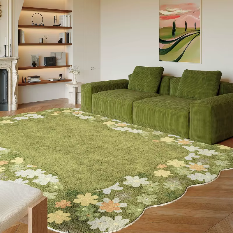 Tapis de style pastoral pour chambre à coucher