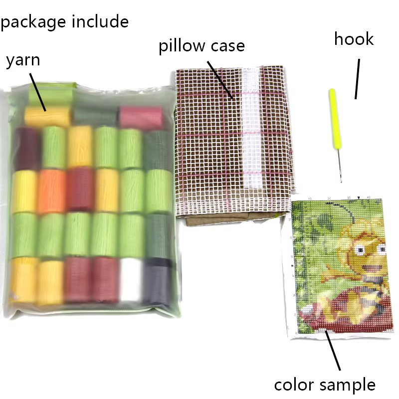 Tapis japonais brodé, grands kits de crochets de loquet
