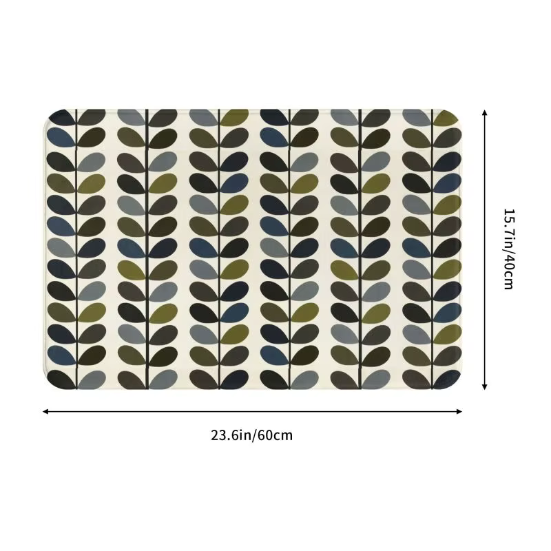 Orla Kiely-Tapis de porte d'entrée moderne du milieu du siècle