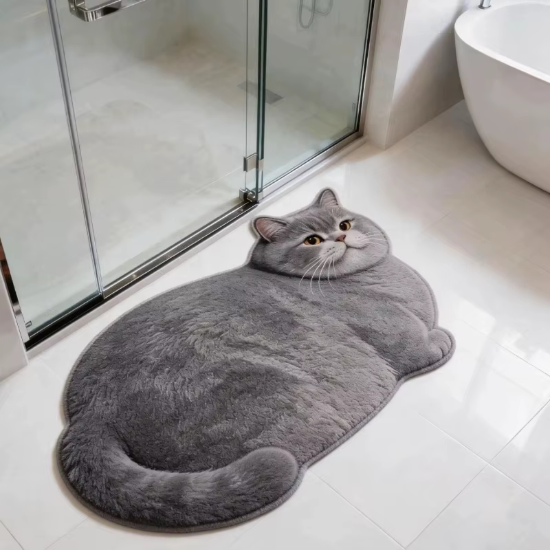 Tapis en peluche doux et moelleux pour chambre à coucher