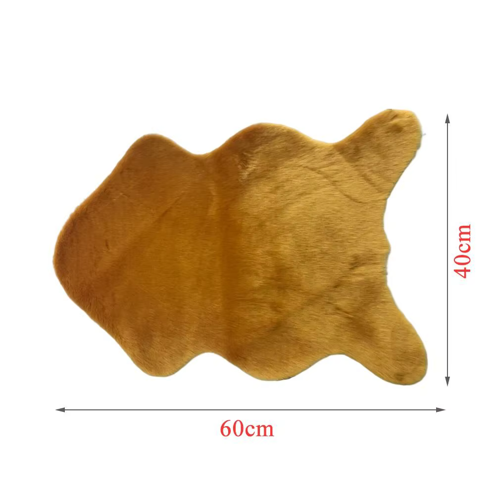 Tapis en peluche doux en peau de mouton pour chambre à coucher