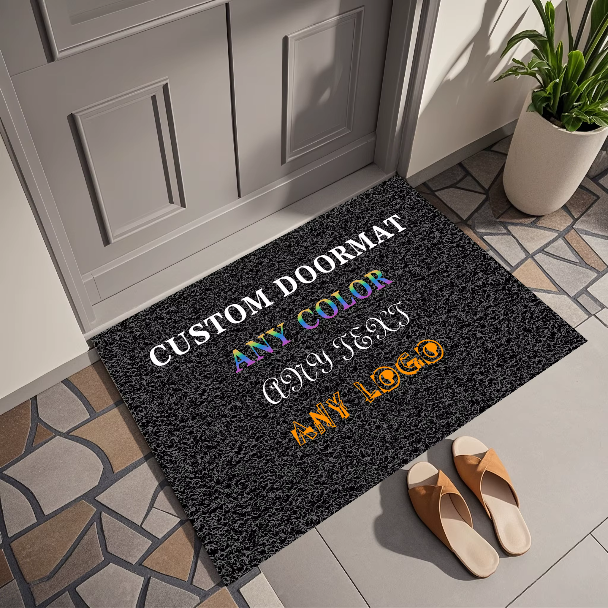 Tapis d'entrée personnalisé