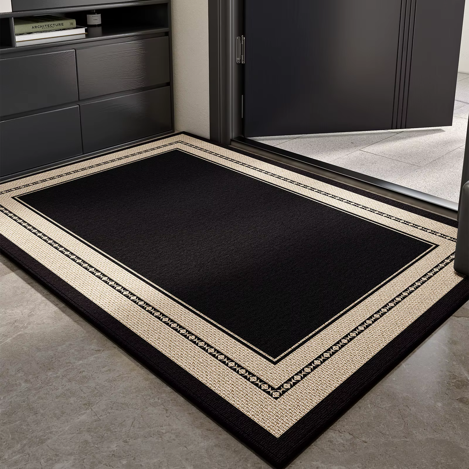 Paillasson d'entrée Tapis de zone de pièce intérieure extérieure pour chambre couloir salon