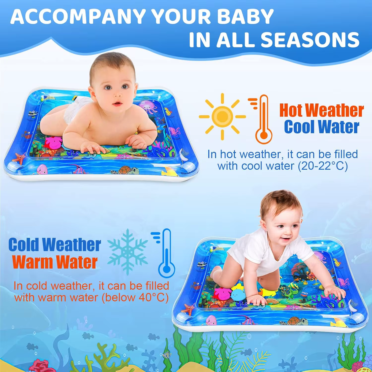 Tapis de jeu d'eau pour bébé