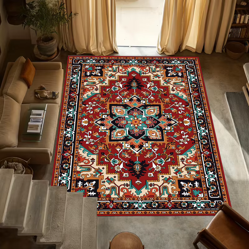 Tapis de salon de style persan traditionnel