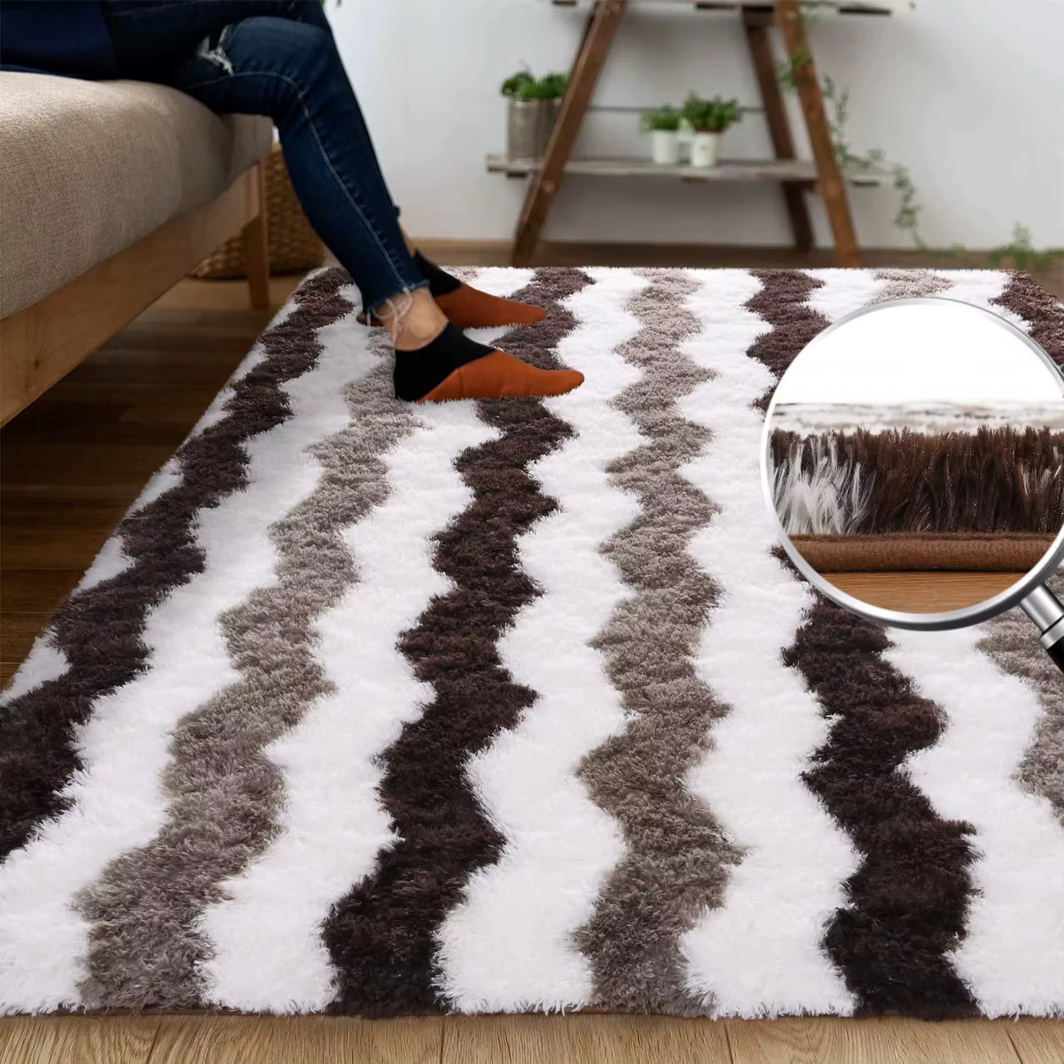 VIKAMA tapis moelleux pour chambre