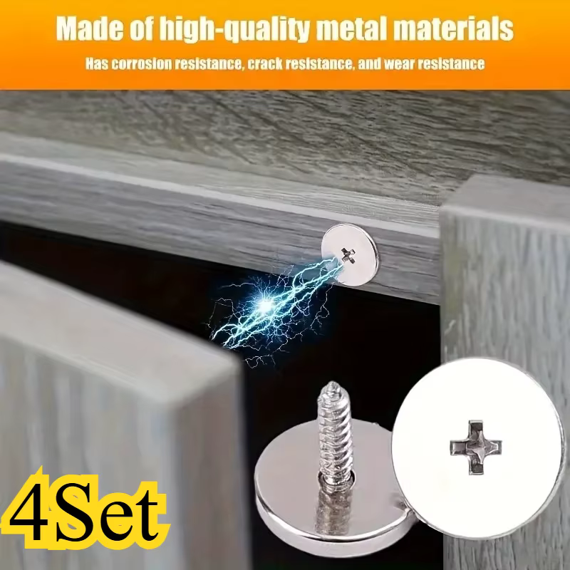 Serrure magnétique à fermeture dissimulée, loquet de porte magnétique pour armoire, aimants de porte avec magnétique pour la maison