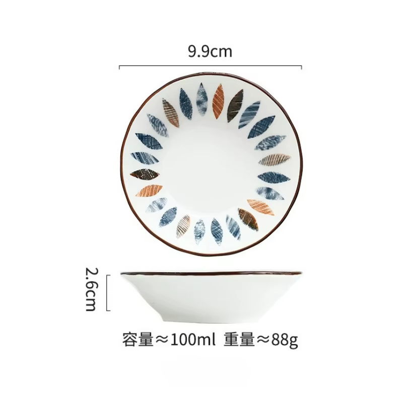 Petit plat à Dessert en céramique de Style japonais, Mini assiette à tremper la Sauce soja, vaisselle créative pour la maison, assiette à dîner, nouveau