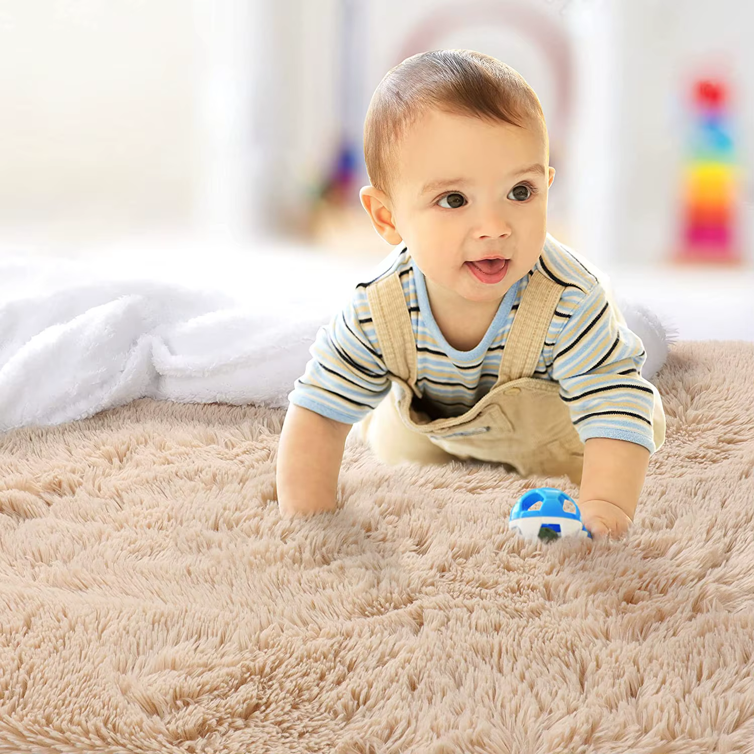 Tapis Shaggy doux pour salon