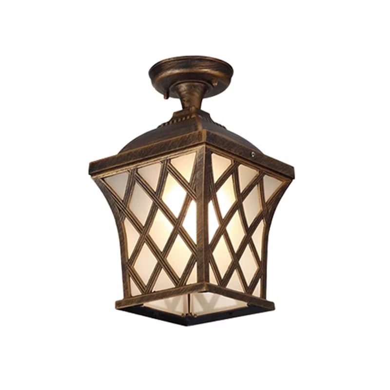 Luminaire de plafond extérieur étanche pour balcon, cour, terrasse, villa, couloir, avant-toit - Solution d'éclairage écoénergétique
