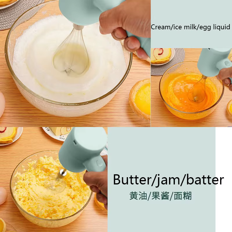 Diwiter 1 pièces mélangeur alimentaire électrique sans fil Portable 3 vitesses batteur à oeufs pâte à pâtisserie gâteau crème mélangeur outils de cuisine