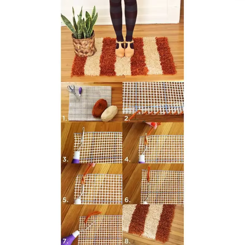 Crochet tapis vierge 100x150cm