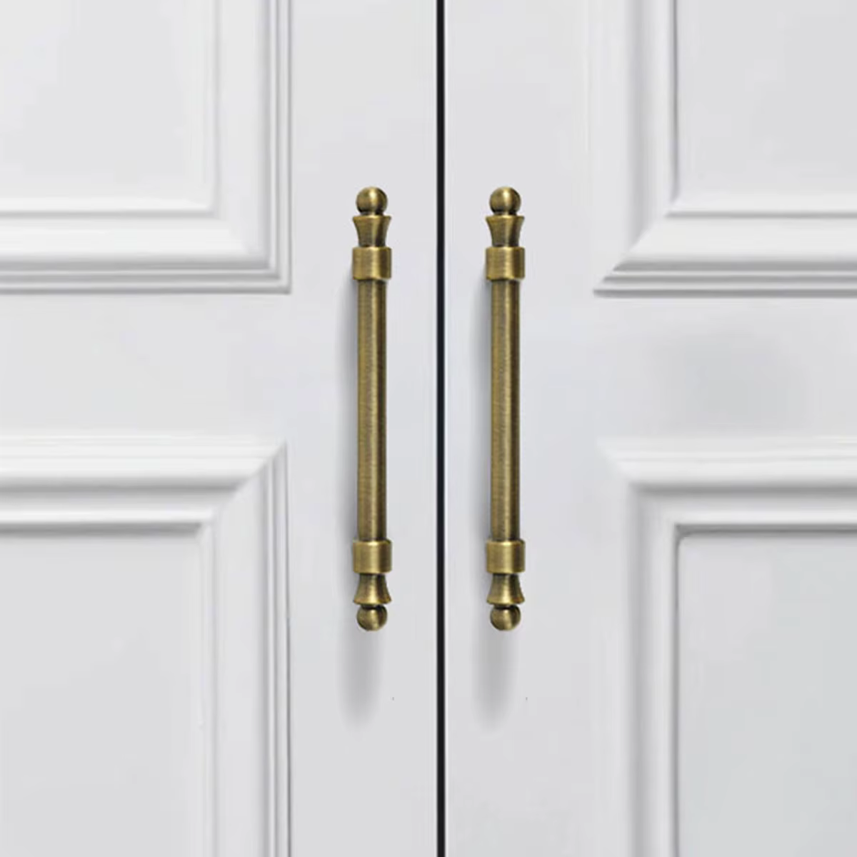Poignées de meubles en alliage de zinc couleur bronze, boutons pour armoires de cuisine, accessoires de poignée pour armoire et tiroir, poignées rétro bronze