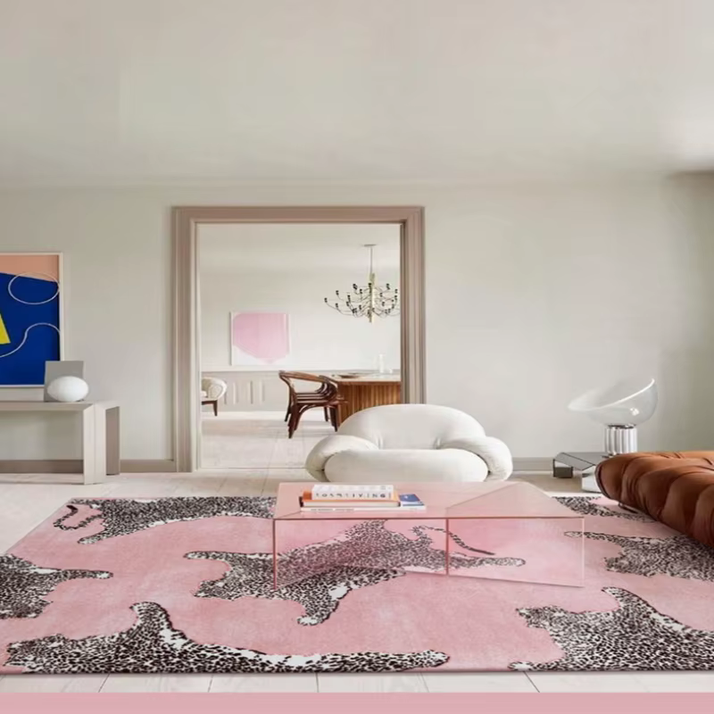 Tapis de sol léger de luxe imprimé léopard