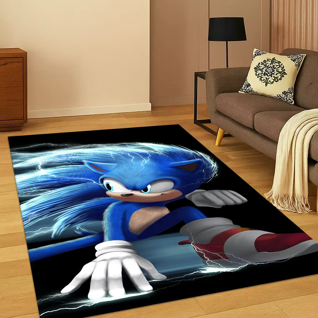 Tapis de jeu de dessin animé s-sonique 3D