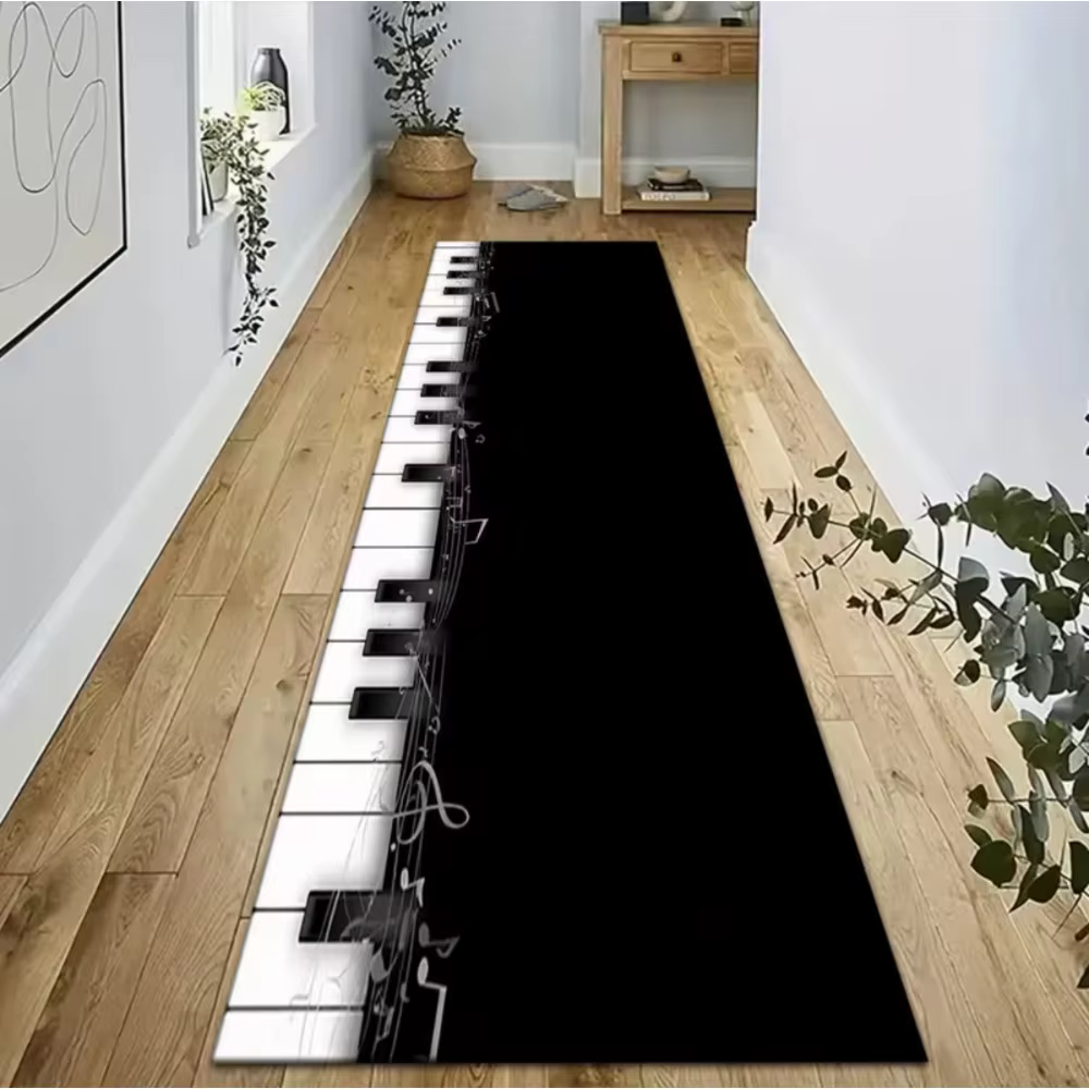 Tapis exclusif sur le thème du piano pour les amateurs de musique