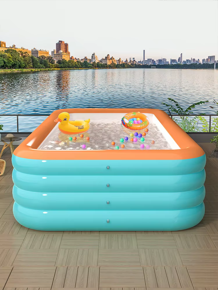 Piscine gonflable en PVC épaissi, écologique, exclusive transfrontalière, grande piscine pour adultes, piscine extérieure domestique